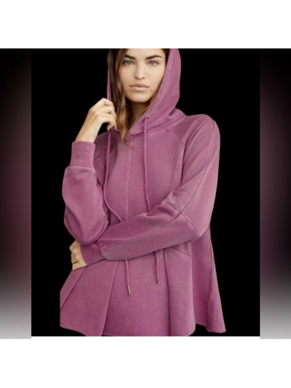 Anthropologie Pilcro Mauve Hooded Pullover